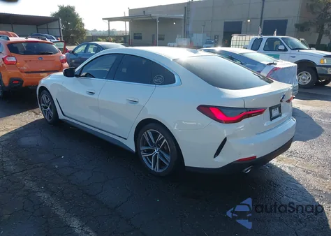 2022 BMW 430I Gran Coupe z USA, uszkodzony, nr VIN WBA63AV02NFM01762